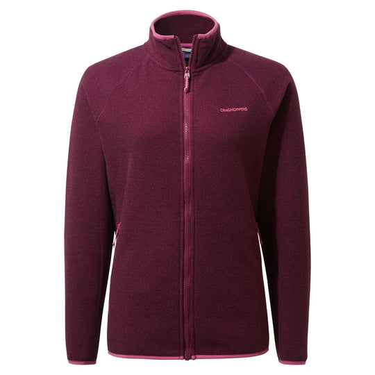 Craghoppers Women's Zoella Full Zip Fleece Blackcurrant RRP £70