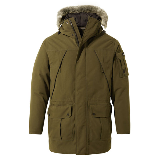 Craghoppers Men's Bishorn Heavy Weight Winter Parka Woodland Green