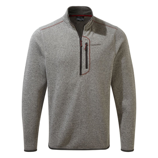 Craghoppers Men's Bronto Half Zip Soft Grey Marl CMA1285 RRP £45