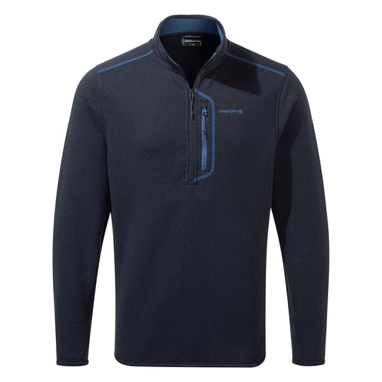 Craghoppers Men's Bronto Half Zip CMA1285 RRP £45 Blue Navy Marl