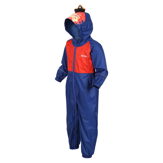 Regatta Boy's Charco Waterproof Puddle Suit | New Royal Pirate