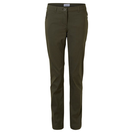 Craghoppers Women's Kiwi Pro II Active Stretch Recycled Trousers CWJ1280 Khaki