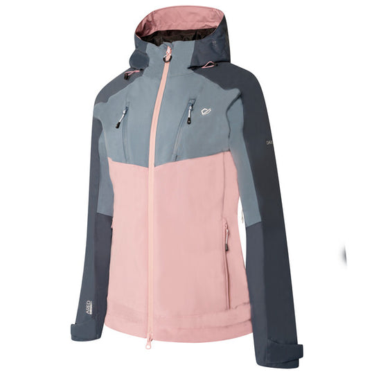 Dare 2b Women's Diverse II Waterproof Jacket Powder Pink Bluestone