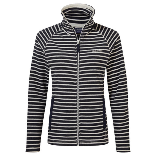Craghoppers Women's Ella Fleece Jacket Blue Navy Stripe