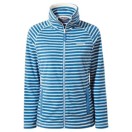 Craghoppers Women's Ella Fleece Jacket Blue Yale Blue Stripe