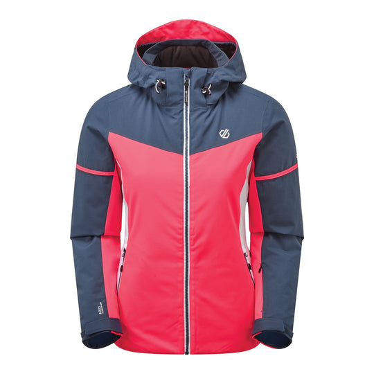DARE2B ENCLAVE SKI JACKET, NEON PINK/DARK DENIM RRP £150