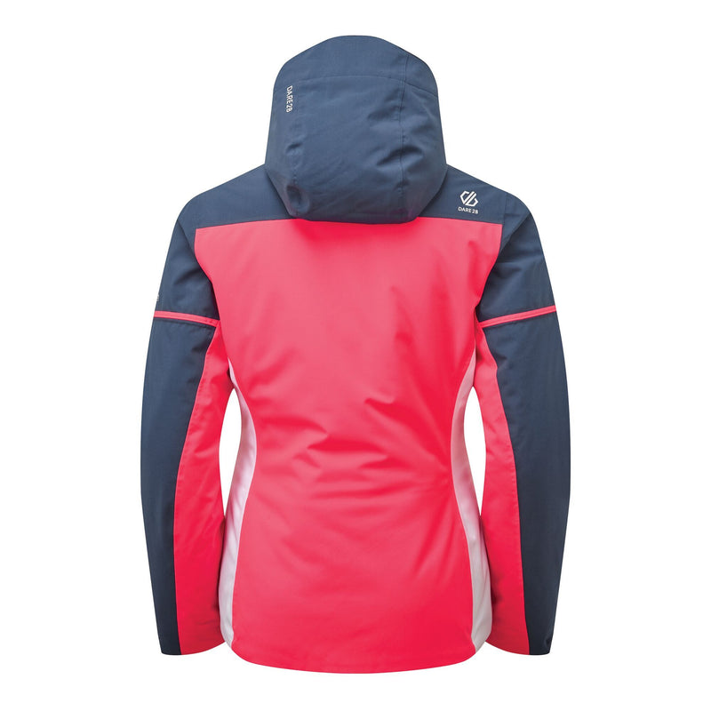 DARE2B ENCLAVE SKI JACKET, NEON PINK/DARK DENIM RRP £150