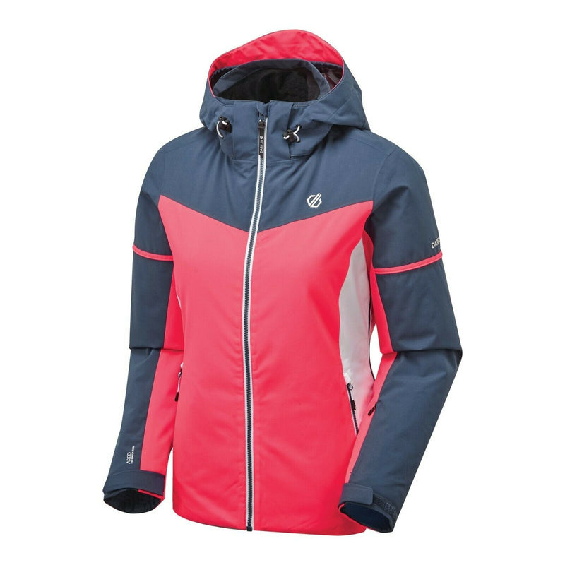 DARE2B ENCLAVE SKI JACKET, NEON PINK/DARK DENIM RRP £150