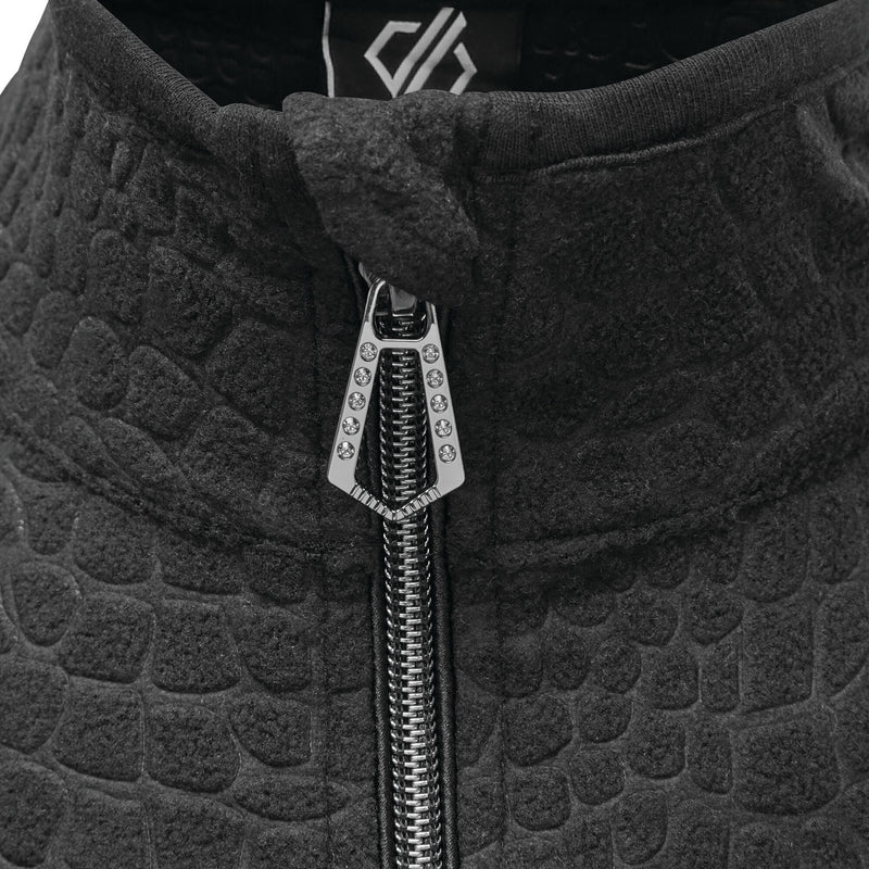 DARE2B EXCITE CROC PRINT FLEECE-SWAROVSKI EMBELLISHED-BLACK RRP £50