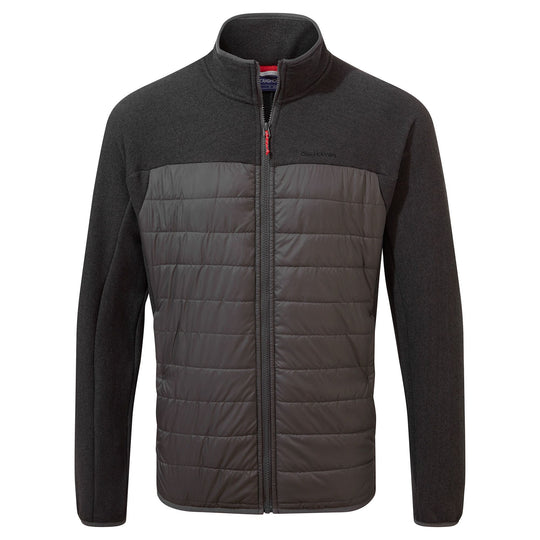 Craghoppers Men's Finglas Hybrid Jacket Black Pepper SCMA033