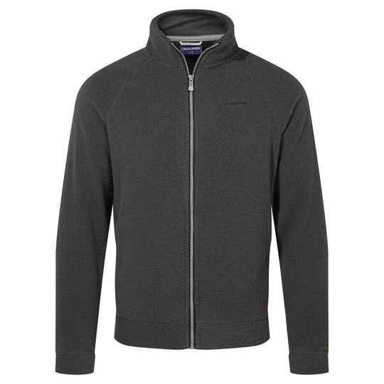 Craghoppers Men's Hayden Fleece Jacket Black Pepper RRP £80