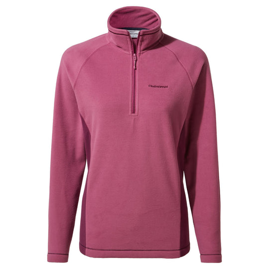 Craghoppers Women's Miska Half-Zip Fleece Baton Rouge/ Blackcurrant CWA265 RRP £35
