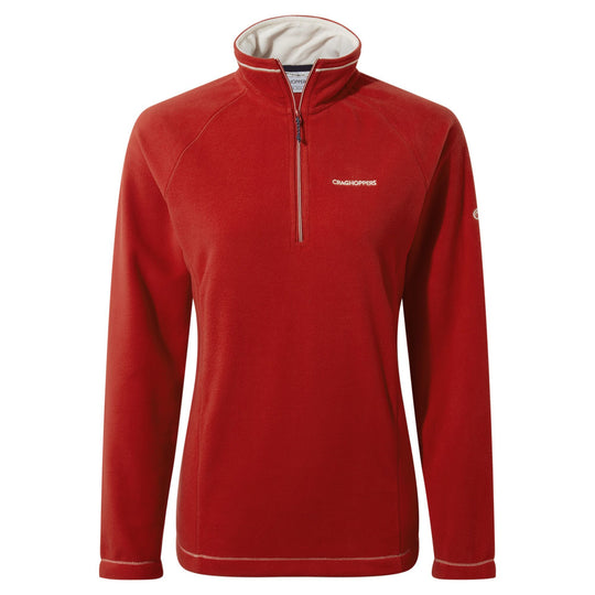 Craghoppers Women's Miska Half-Zip Fleece Pompeian Red CWA265 RRP £35