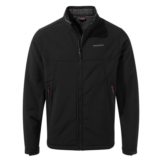 Craghoppers Men's Nerva Weatherproof Fleece Lined Softshell Black