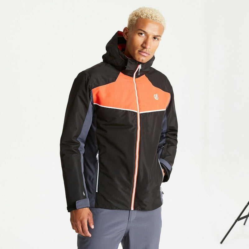 DARE2B OBSERVE SKI JACKET, BLACK/BLAZE ORANGE RRP £120