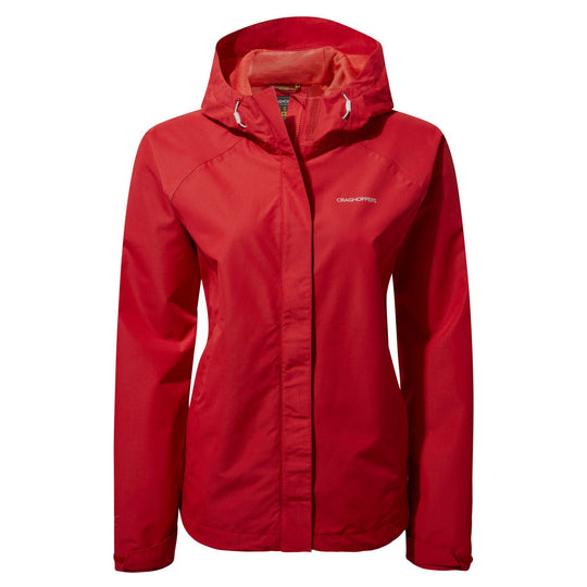Craghoppers Women's Orion Waterproof Shell Jacket Red CWW1162