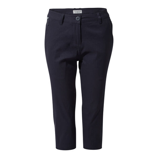 Craghoppers Women's Kiwi Pro Crop Trousers Navy CWJ1283