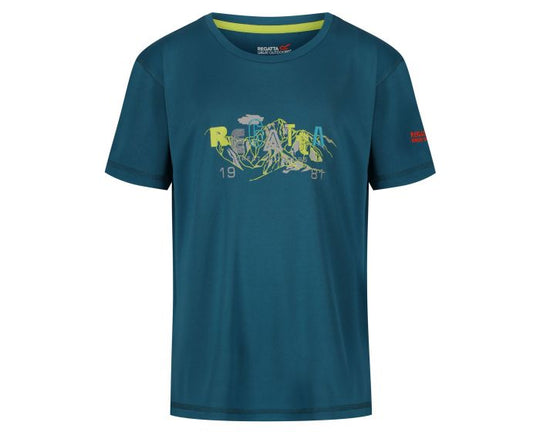 Regatta Boy's Alvarado IV Graphic T-Shirt - Sea Blue