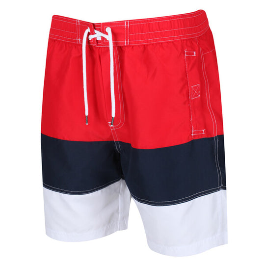 Regatta Men's Bractmor VI Swim Shorts True Red/Navy/White