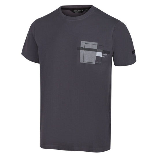 Regatta Men's Cline IV Graphic T-Shirt - Seal Grey
