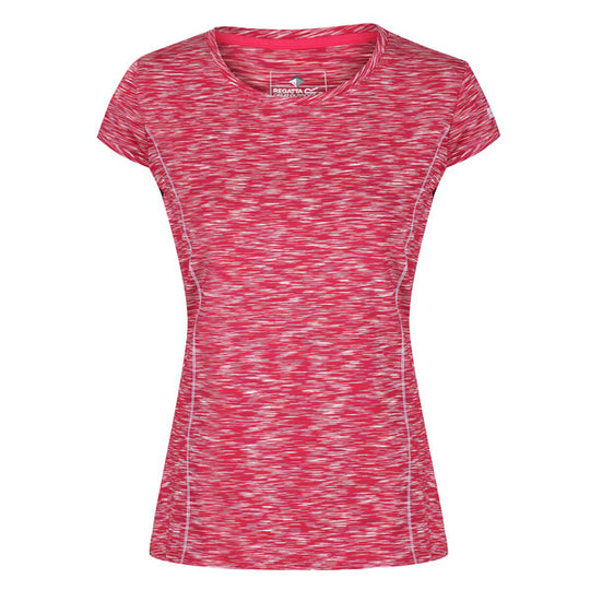 Regatta Women's Hyperdimension T-Shirt Dark Cerise/White