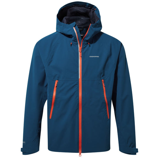 Craghoppers Men's Trelawney Waterproof Jacket CMW772 Poseidon Blue RRP £100